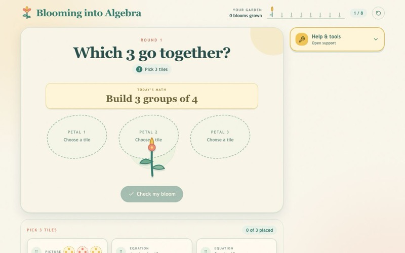 Algebra Bloom screenshot
