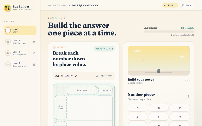 Area Model Multiplication screenshot