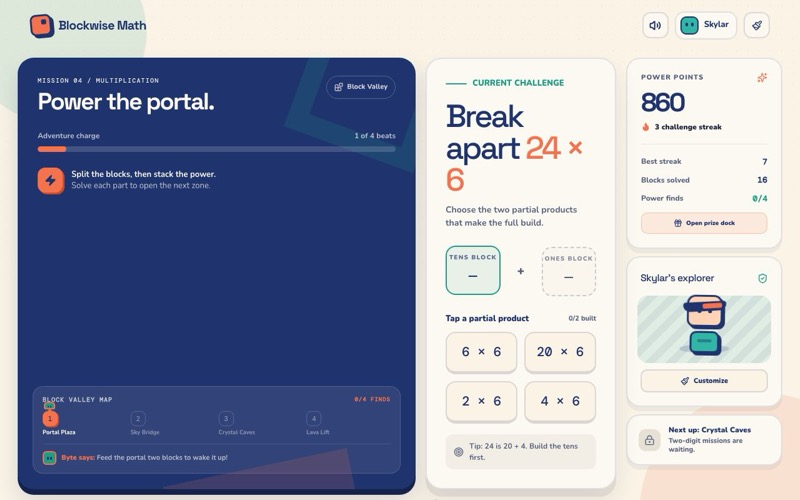 Blockwise Math screenshot