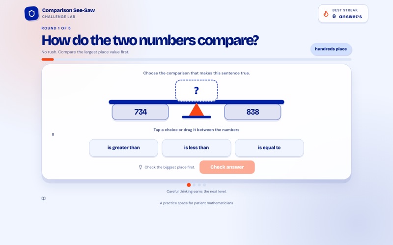Comparison See-Saw screenshot