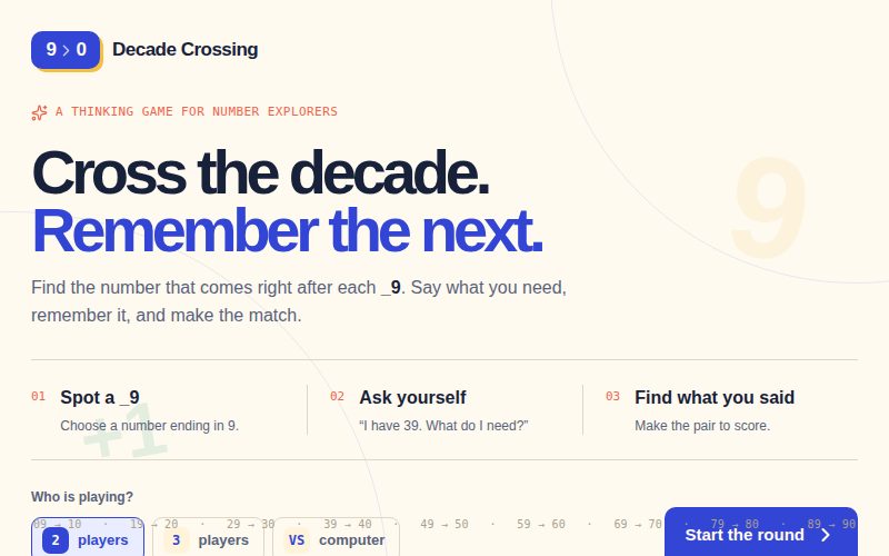 Decade Crossing Concentration screenshot