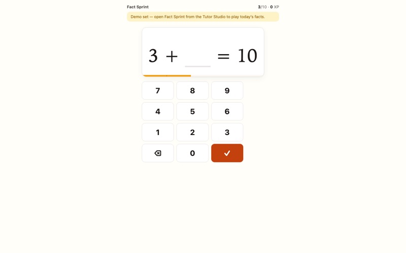 Fact Sprint screenshot