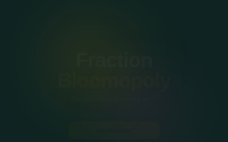 Fraction Bloomopoly screenshot