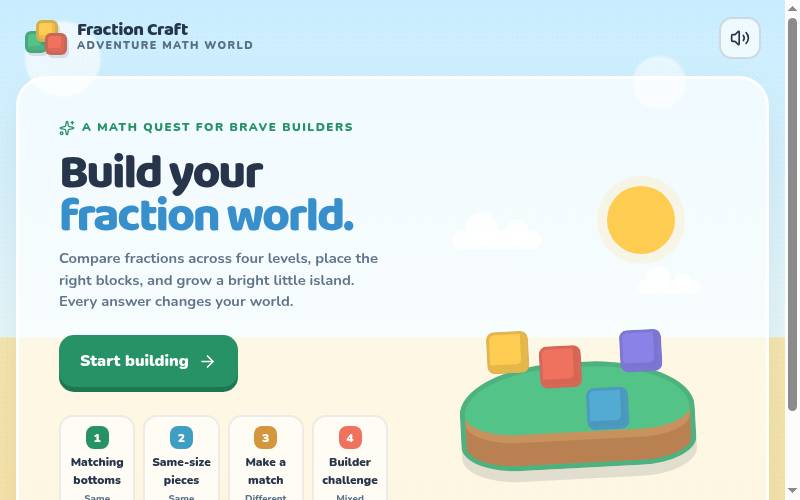 Fraction Craft Adventure screenshot