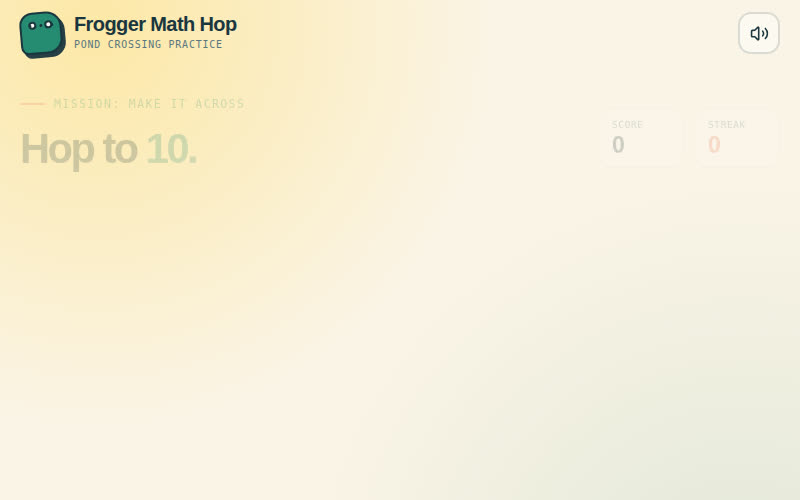 Frogger Math Hop screenshot