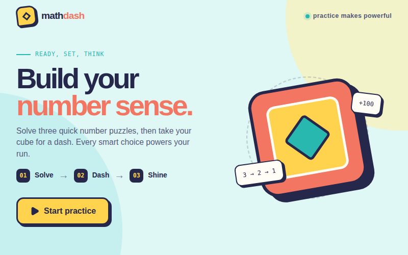 Geom Dash (Math) screenshot