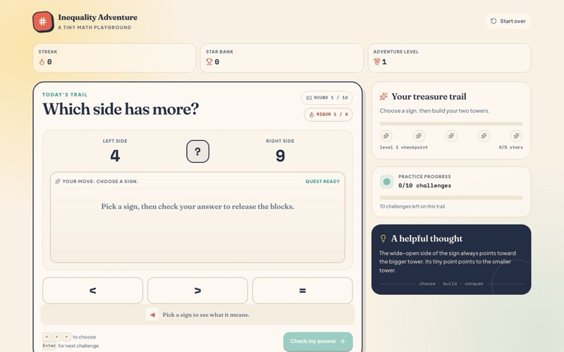 Inequality Explorer screenshot