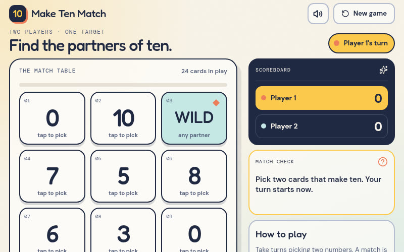 Make Ten Match screenshot