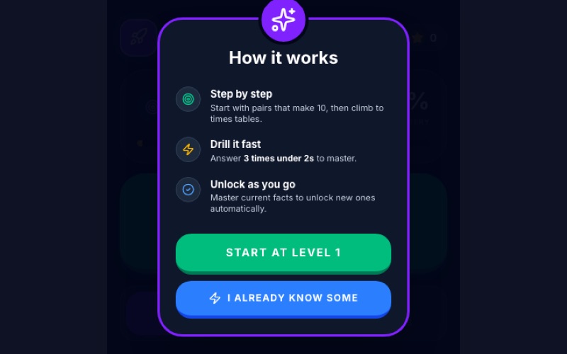 Math Fact Fluency screenshot