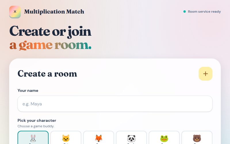 Multiplication Turn-Taking Game screenshot