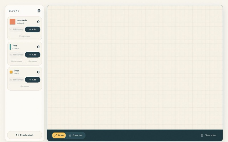 Place Value Manipulative screenshot
