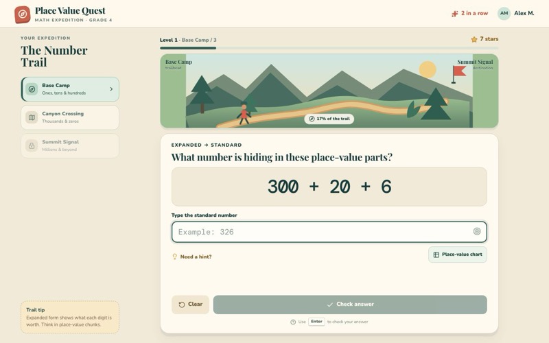 Place Value Quest screenshot