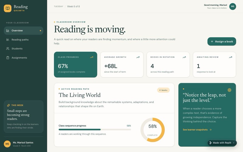 Reading Explorer screenshot
