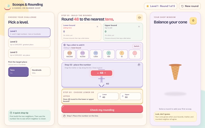 Scoops and Rounding screenshot