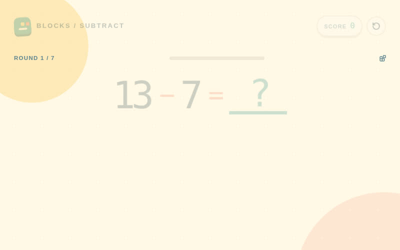 Subtraction Within 20 screenshot