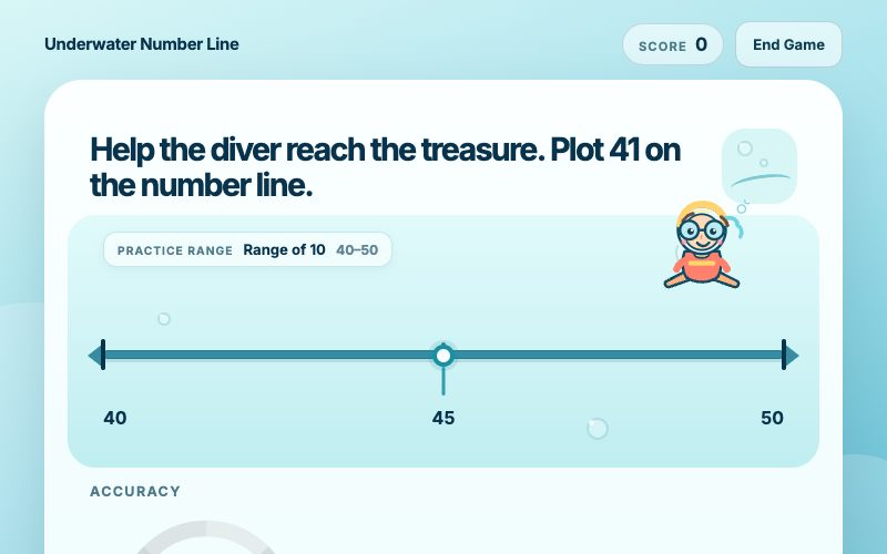 Underwater Number Line screenshot