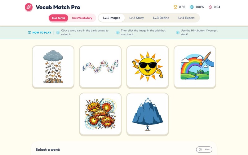 Vocab Match Master screenshot