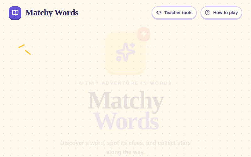 Vocabulary Match Game screenshot