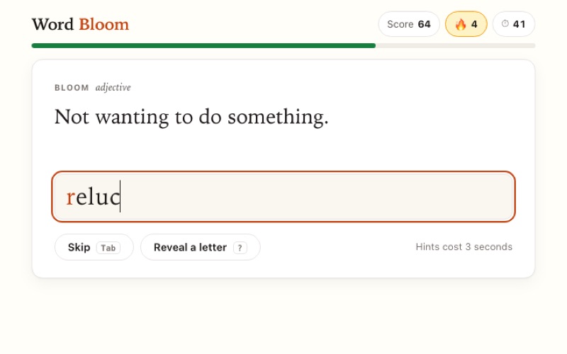 Word Bloom screenshot