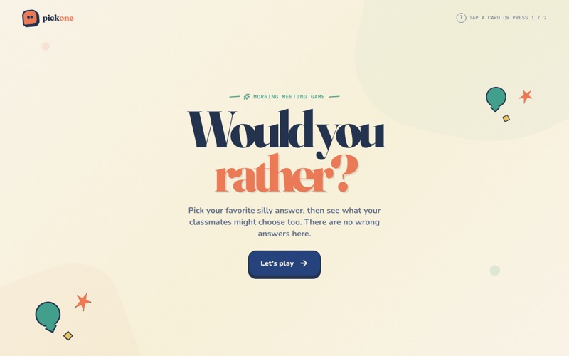 Would You Rather Icebreaker screenshot